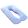 Almofada de travesseiro de almofada de travesseiro grávida Fronha pura de cor de cor removível U Shape Side Bedding de cama de dormir almofada de maternidade 5141795