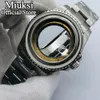 40mm / 43mm Caso transparente Sapphire Glass Fit ETA2836 NH35 NH36 Miyota 8205 8215 821A Mingzhu DG 2813 3804 Movimento