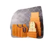 Coffret cadeau orange cordon v boîtes sacs en tissu affichage mode ceinture écharpe sac fourre-tout bijoux collier bracelet boucle d'oreille porte-clés Penda220s