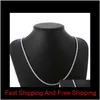 Nouvelle arrivée Flash collier de corde torsadée hommes collier de plaque en argent sterling Stsn067, mode 925 chaînes en argent collier usine directe 0 9Frcp