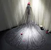 Свадебная вуали сияет черная вуаль Свадебная сказочная сказка, мигающая супер длинная собор Sparkle 313K