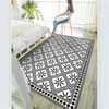 Ковры WishStar Современная простая мода черная белая ковер геометрические рисунки коврики