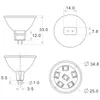 MR11 LED 6LED 5050 LEDS AC/DC 12V 24V 15W Equivalent Bi-Pin LED Flood Light Bulb