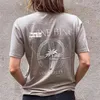 Rowling Lettre Graphique Neutre Tee Femmes D'été À Manches Courtes Boho T Shirt Casual Vintage Hipster Vêtements Créativité Top 210720