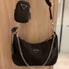 Borsa a tracolla moda quattro stagioni Borsa a tracolla da donna in tela hip-hop personalità Borsa a tracolla a portafoglio impermeabile e resistente all'usura con tre