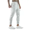 GODIKEU Zomer Heren Cargobroek Camo Winter Casual Witte Camouflage Fitness Sport Trainingsbroek331m