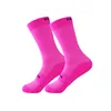 Nouvelle équipe de vélo Aero chaussettes sans couture anti-dérapant chaussettes de cyclisme chaussettes de vélo de route en plein air course vélo Compression Sport Sock208e