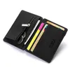 محافظ Ultra Thin 2022 Men Male Pu Leather Mini Magic Zipper Coin Purse Pouch Pouch Plastic Credit Bank Case HolderWalce