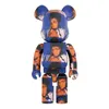 bearbrick 28 cm violento orso blocchi di costruzione e orso campione di boxe ali andy trend doll ornamenti fatti a mano scatola cieca