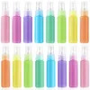 30 ml 1 oz Botellas de spray de plástico PET coloridas con pulverizador de bomba de atomizador transparente, tamaño de viaje de niebla fina Cosmético líquido reutilizable RRD7324