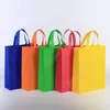 Nuova borsa pieghevole colorata Borse per la spesa pieghevoli in tessuto non tessuto Borsa pieghevole riutilizzabile ecologica nuove borse portaoggetti da donna DAJ21