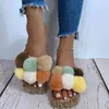 Nuove Donne Pantofole di pelliccia Inverno Slides Fluffy Sandali Furry Sandali donna Flip Flops Home Pantofole Hot Shoes Shoes Shoes K722