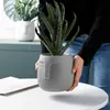 Vaso da fiori in cemento stile nordico da 14 cm Arte creativa Ritratto Viso Vaso da fiori succulente in cactus con foro di sfiato Decorazione domestica 210712