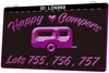 LD6969 Happy Campers Sample 3D Engraving LED Light Sign Wholesale Retail