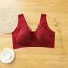 Kant Front Button Bra Fat Mm Grote beha Traceless brede schouderriem Hoge elastische slaapring minder ondergoed vrouwen 211117