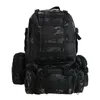 55L Army Fans Camouflage Combination Mountaineering Backpack Outdoor Camping Trekking Tactical Hiking Large Capacity Bags Pouch Q0721