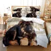 Zestawy pościelowe Fierce Wolf Dog Kołdry Pokrywa Zestaw 3D Digital Printing Bed Linen Moda Design Comforter