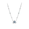 Pandoras Necklace Designer Jewelry Women Original Quality Pendant Necklaces Jewelry Silver Pumpkin New Blue Moon Necklaces