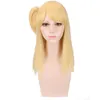 Alta qualità Fairy Tail Lucy Heartfilia 50 cm lungo rettilineo costume parrucca Cosplay per le donne Anime capelli sintetici Y0913