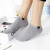 10 peças = 5 pares mulheres curtas meias conjunto moda feminino meninas tornozelo barco meias invisíveis socklpers calculinos para mulher 211221