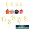 24 Stück Kuchenaufsatz zum 18. Geburtstag, Cupcake-Topper, dekorative Essenspieße, Kuchendekorationen, Einlagen, Dessertkarte, Plakat, Geburtstagsfeier, Fabrikpreis-Experte