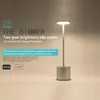 Lampes de table LED en alliage d'aluminium lampe de bureau rechargeable sans fil 2 modes gradation en métal pour bar salon lecture camping lumière9573402