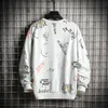 Crewneck singleroad sweatshirt anime graffiti sweatshirts hiphop haruku Japanse streetwear zwarte hoodie hoodies mannen 201020 s s s s s