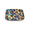 Water transfer printed silicone rolling trays 15*20cm beautiful color roll tray for smoking