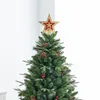 Decorações de Natal 2pcs Árvore Chic Star Topper Decoração de Moda Xmas Ornamentos