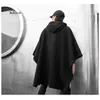 Trenchs pour hommes Manteau d'hiver Manteau College Style Japanese Boys Run Wild Hooded Cape Jacket Hip Hop Harajuku Streetwear Viol22