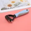 Ferramentas da beleza Pente de remoção de cabelo para cães Cat Detangler Pele Trimming Dematting Deshedding Brush Ferramenta de Grooming