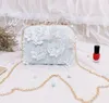 2022 Floral Mönster Kvinnor Evening Bag Party Envelope Clutch Handväska Glitter Sequin Fittling Bankett Glitter Bag For Ladies Girls Wedding Clutch 02