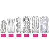 Masturbateur masculin Coupe Soft Pussy Sex Toys Transparent Vagin Adulte Endurance Exercice Produits de Sexe Vide Poche Tasse pour Hommes P0814