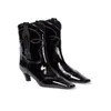 Frauen Cowboystiefel Zeigen Zehe Niedrige Ferse Damen Knöchelstiefel Luxus Leder Cowgirl Schuh European Style Gothic Designer Schuhe