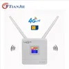 Tianjie RJ45 WAN / LAN Router 4G WiFi LTE Desbloqueio CPE 300Mbps Sem Fio Simcard + Antena + Ethernet Port Spot Modem Modem Dongle 210918