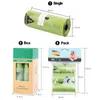Dog Travel Outdoor Sacs à caca Biodégradable Earth Friendly Green Puppy Cat Bag Dispenser Pooper Scooper Collector Scoop Waste Garbage