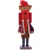 Предметы MYBLUE 38 см, европейская винтажная деревянная статуя лисы, щелкунчик, скульптура, фигурка, рождественские украшения, украшение для дома, комнаты, аксессуары C0