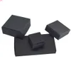 20pcs / lot Noir Kraft Papier Boîte Cadeau Bijoux Bonbons Paquet Boîtes En Carton Partie Petit Savon À La Main Emballage Artisanat Boîtehaute qualité