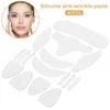 16 pcs remendos de silicone para rugas reutilizável paz fora rugas smoothies faciais tiras enfrentam testa pescoço adesivo de olho home skin cuidado dispositivos ferramentas conjunto