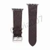 Nuovo cinturino in pelle di design per Apple Watch Band Series 6 5 4 3 2 40mm 44mm 38mm 42mm Bracciale per iWatch Belt O07