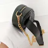 Haute qualité classique femmes en cuir Packs sacs de taille femme fleur dames sacs à main épaule de luxe femmes sac de poitrine Lady Belt Designer 96006 millionnaire en gros