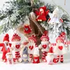 Noel süslemeleri örme yün keçe çift bebek kolye Noel ağacı süsleme sevgililer günü hediyesi w-01225