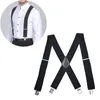 50mm Wide Elastic Adjustable Men Trouser Braces Suspenders X Shape with Strong Metal Clips NIN668