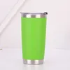 20oz Tumbler med lock Rostfritt stål Vakuumisolerad Kaffe Tumbler Cup Double Wall Powder Coated Travel Mug mma151