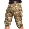 Militära taktiska shorts män camouflage swat kort byxor mens multi-pocket casual caso shorts manlig kläder camo armé träning 210316