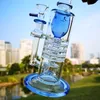 Torus Narguilés Bongs En Verre Épais Ratchet Perc Pommeau De Douche Inversé Huile Dab Rigs Baril Percolateur Conduites D'eau 14mm Bong Unique Avec Bol