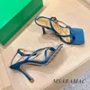 Genuine Leather Gold High Heel Thong Sandals Sexy Strappy Sandals Stiletto Heel Street Fashion Flip Flops Holiday Shoes Women