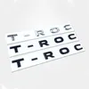 New 3D Font Letters Emblem for TROC Car Styling Refitting Middle Trunk Logo Badge Sticker Chrome Matte Black Glossy Black5979275