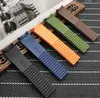 21mm Black Brown Blue Orange Green Silicone Rubber Watch Strap fit Pii P strap152d