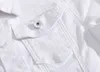 男性コートスリムフィットオーバーコート用ジャケットコートファッションホワイトシンプルデザインカウボーイカジュアルデニムジャケットピュアカラー秋211214